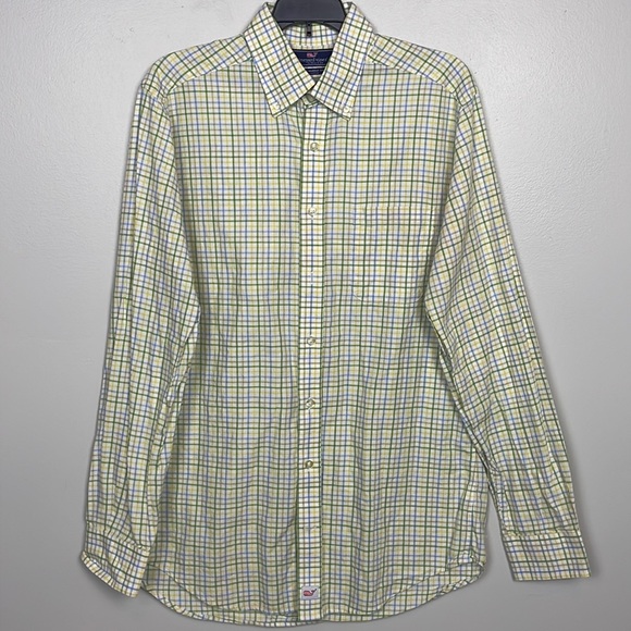 EUC Vineyard Vines Button Down Long-Sleeve Slim-Fit Murray Men’s Size M - Picture 2 of 9